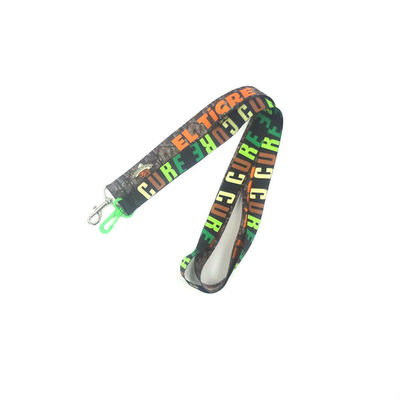 China Personalized Advertising Dye Sub Lanyards , Colorful Polyester Id Card Lanyard supplier