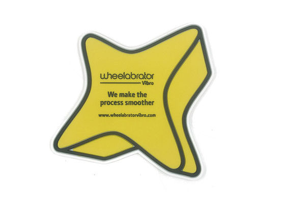 China Irregular Custom Soft PVC Coasters Coffee Tea Cup Drinks Coasters Kitchen Accessories supplier