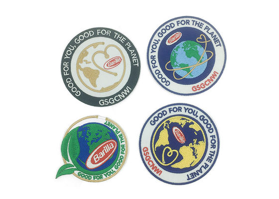 China Custom Iron On Clothes Adhesive Embroidered Patches Laser Cut Border supplier