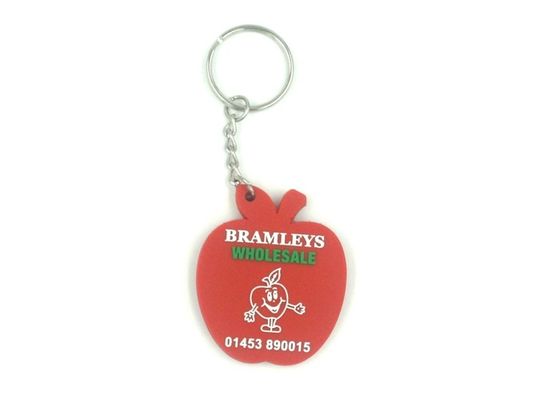 China PVC Apple Shape Washable Custom Anime Keychains Long Lasting Non - Fading supplier
