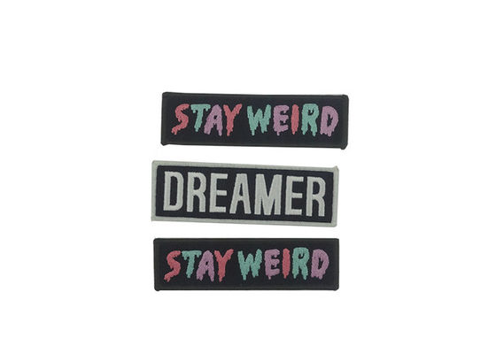 China Hot Melt Adhesive Embroidered Cloth Patches , Durable Custom Embroidered Patches For Hats supplier