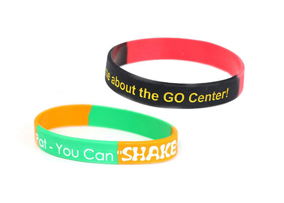 China Solid Purple / Red Sports Silicone Wristbands Size 200mmx12mmx2mm supplier