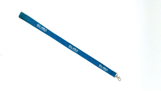 Classic Blue Lanyard Promotional Products Sublimation Printing Logo With Hook supplier