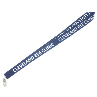 SilkScreen Printing Plain Imprint Polyester Lanyards With Logo Custom supplier