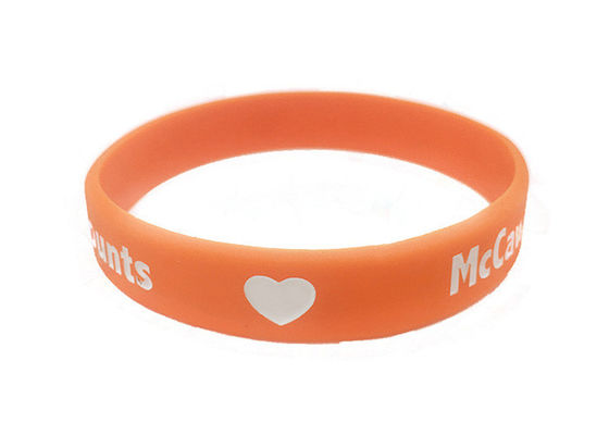 Customized Logo Debossed Silicone Wristbands , Cool Silicone Wristbands For Event supplier
