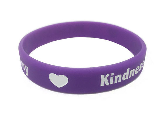 Customized Logo Debossed Silicone Wristbands , Cool Silicone Wristbands For Event supplier