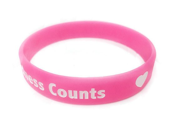 Customized Logo Debossed Silicone Wristbands , Cool Silicone Wristbands For Event supplier
