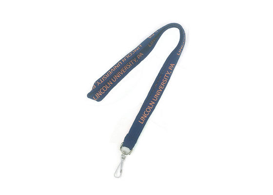 Polyester Plain Double Hook Lanyard With A Metal Clip And A Breakaway Clasp For Added Safety supplier