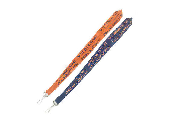 Polyester Plain Double Hook Lanyard With A Metal Clip And A Breakaway Clasp For Added Safety supplier
