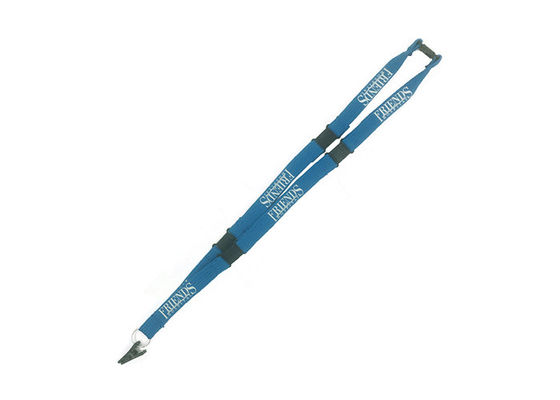 White Silkscreen Logo Custom Tubular Lanyards 920x15mm Long Service Life supplier