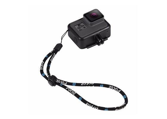 Black Nylon Adjustable Logo Printed Lanyards Lanyard Rope Cord For Camera Holder supplier