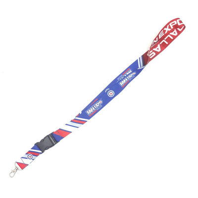 Eco Friendly Colorful Dye Sublimated Lanyards 580mm/1180mm Length Multicolor supplier