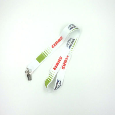 Silkscreen Printing Full Colour Lanyards , 0.6mm To 2.5mm Thick Name Badge Lanyard supplier