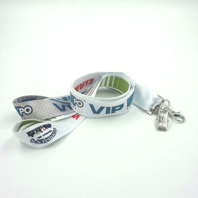 Silkscreen Printing Full Colour Lanyards , 0.6mm To 2.5mm Thick Name Badge Lanyard supplier