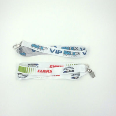 Silkscreen Printing Full Colour Lanyards , 0.6mm To 2.5mm Thick Name Badge Lanyard supplier