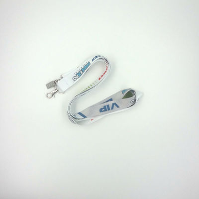 Silkscreen Printing Full Colour Lanyards , 0.6mm To 2.5mm Thick Name Badge Lanyard supplier