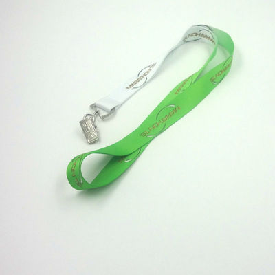 Promotional Dye Sublimated Lanyards White Polyester Lanyard Gradient Color supplier
