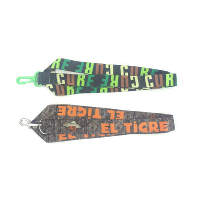Personalized Advertising Dye Sub Lanyards , Colorful Polyester Id Card Lanyard supplier