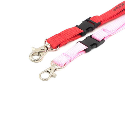 Safety Breakaway Custom Tubular Lanyards 530mm/1060mm Length Thumb Trigger supplier
