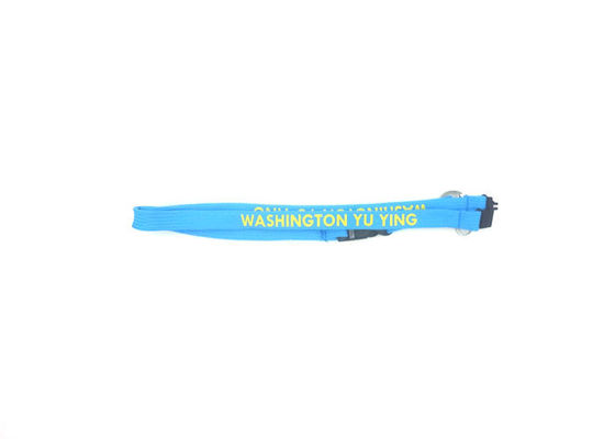 540mm/1080mm Length Personalized Breakaway Lanyards Sky Blue For Advertising supplier
