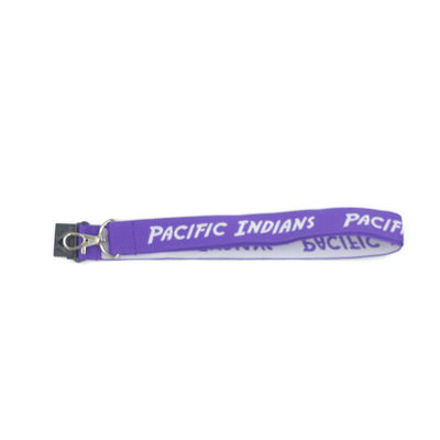 Customized Exhibition Purple Neck Lanyards For Id Cards 0.6mm To 2.5mm Thickness supplier