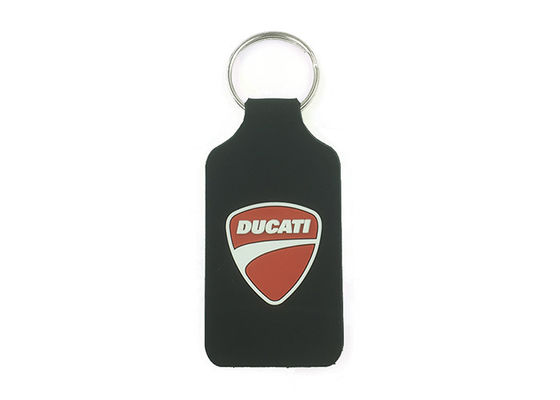 Plastic Custom Soft Pvc Keychain Double Side Embossed Keyring 100% Nontoxic supplier