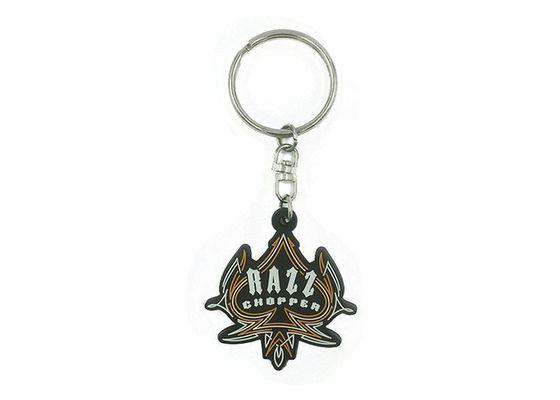 Custom Anime Soft PVC Keychains Metal Ring Material Comfortable To Carry supplier