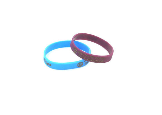 Unisex Printing Sports Custom Made Silicone Bracelets Fashion Colour Creative Design supplier