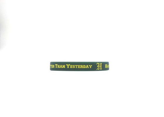 Custom Sports Silicone Wristbands 210mmx17mmx2mm Waterproof And Sweat Proof supplier