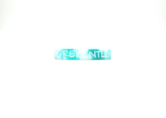 Custom Swirled Sports Silicone Wristbands Skin Friendly Super Soft Material supplier