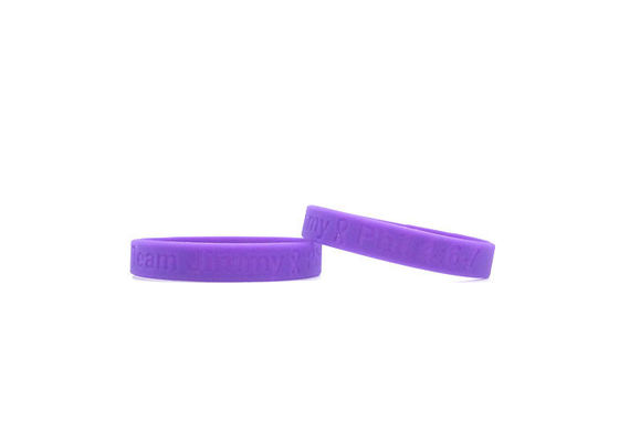 No Color Logo Sports Silicone Wristbands 200mmx17mmx2mm Comfortable For Wearing supplier
