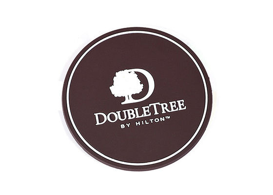 Bar Promotional Pvc Coasters Round Or Customized Shape CMYK Color For Decoration supplier