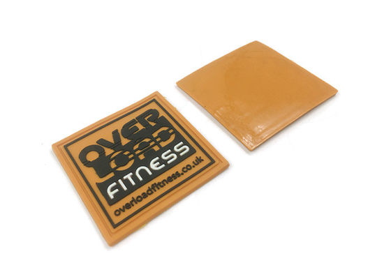 40x40x2mm Custom Patches For Hats Soft Silicone Rubber Material 3D Design supplier