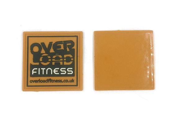 40x40x2mm Custom Patches For Hats Soft Silicone Rubber Material 3D Design supplier