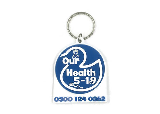 Rubber Keychains Custom For Advertising , Custom pvc Keychains 3D Design supplier