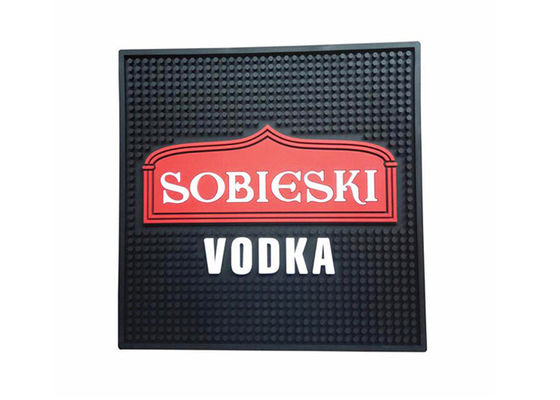 Customized Logo Plastic Soft PVC Bar Mat CMYK Color Low Cadmium Material supplier