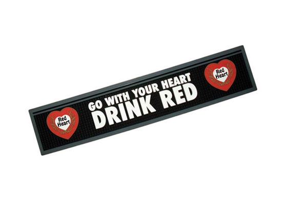 Customized Logo Plastic Soft PVC Bar Mat CMYK Color Low Cadmium Material supplier