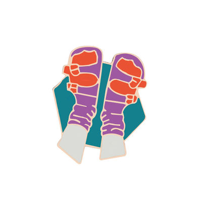 Iron Cute Enamel Lapel Pins And Brooche Promotional Gift With Flat Head supplier