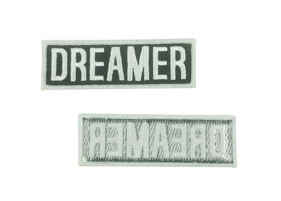 Iron On Square Single Custom Embroidered Patches Washable And Durable supplier