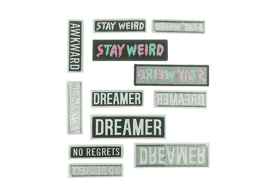 Iron On Square Single Custom Embroidered Patches Washable And Durable supplier