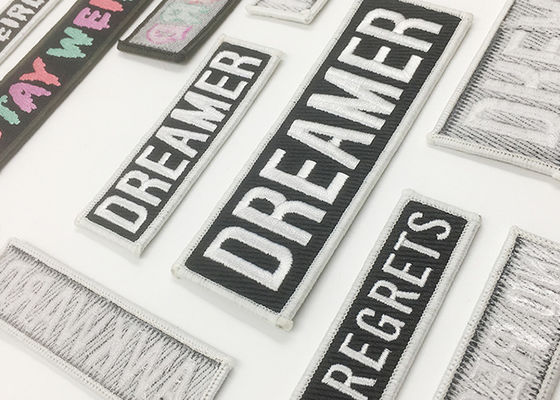 Iron On Square Single Custom Embroidered Patches Washable And Durable supplier