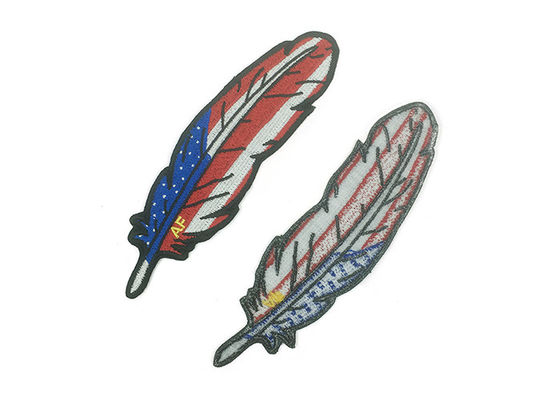 Heat Cut Border Sew On Embroidered Patches , Eco Friendly Embroidered Badge Patch supplier