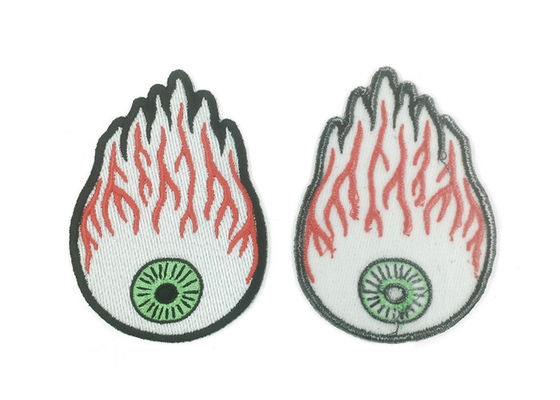 Heat Cut Border Sew On Embroidered Patches , Eco Friendly Embroidered Badge Patch supplier
