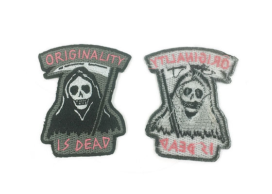 Clothes Iron On Embroidery Patches For Jackets , Embroidered Sew On Custom Badges supplier
