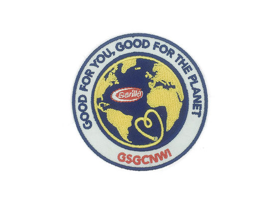 Custom Iron On Clothes Adhesive Embroidered Patches Laser Cut Border supplier