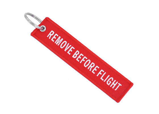 Key Chain Flight Adhesive Embroidered Patches Aviation Gifts Label Badges supplier