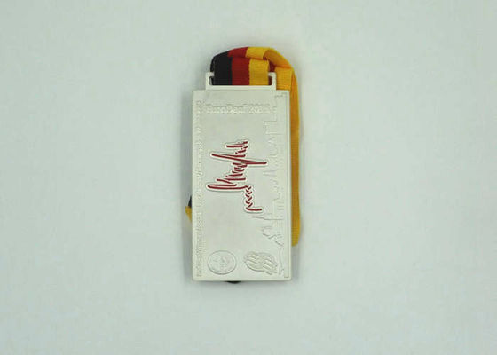 Promotional Sport Soft Enamel Custom Engraved Medals In 90mmx45mmx5mm supplier