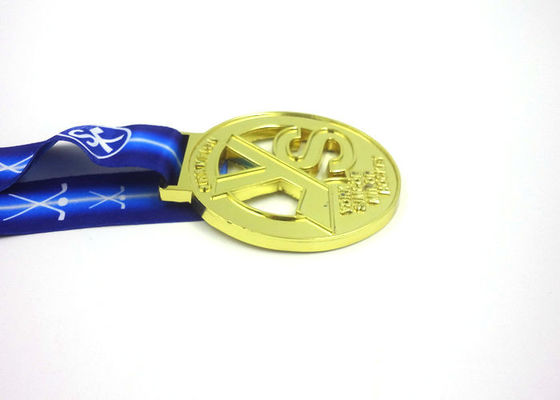 Hollow Shiny Blanks Custom Award Medals 75mm Diameter With Logo Custom supplier