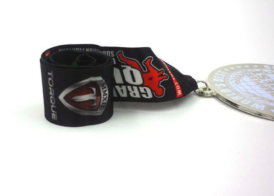 Hanging Production Marathon Custom Award Medals Soft Enamel With Ribbon supplier