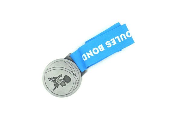 Customized Logos Round Shape Custom Award Medals Zinc Alloy Silver Copper Medal supplier